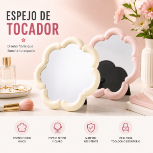 Espejo de tocador con marco de flor por mayoreo