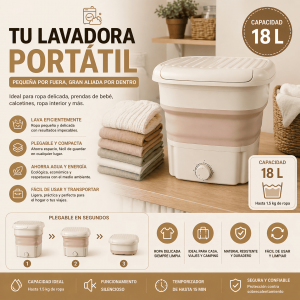 Lavadora Portátil Plegable para Ropa Delicada por Mayoreo