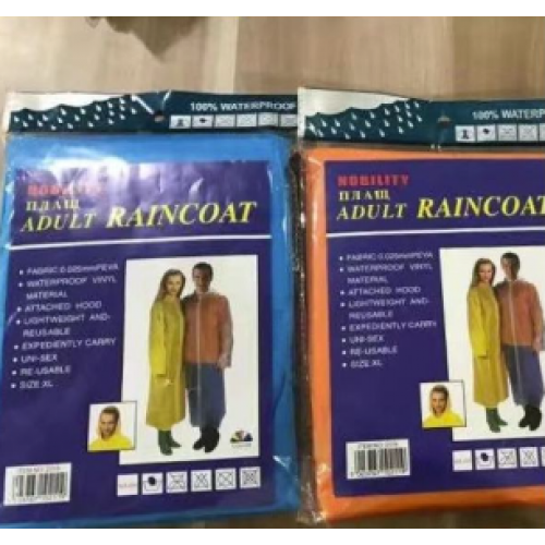 Impermeable para adulto colores surtidos