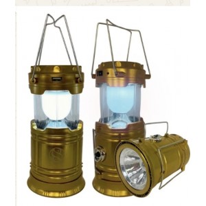 Linterna de camping multifuncional recargable con energía solar y USB. Venta al por mayor