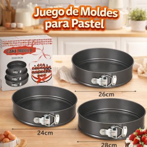 Juego de Moldes Desmontables para Pastel Antiadherentes Venta por Mayoreo 11603