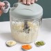 Mini picador manual de alimentos con cuerda, 9.3 x 7.5 cm, ideal para cocina, frutas y verduras, colores surtidos, mayoreo 11609