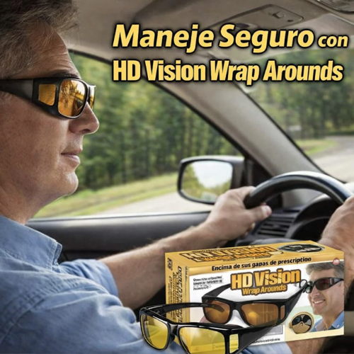 Lentes HD Vision dos piezas, ideal para uso en exteriores y conducción. Incluye dos lentes en cada empaque. Diseño práctico. Venta por mayoreo 11867