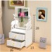 Mini tocador organizador con espejo plegable y cajones para joyería o maquillaje, diseño compacto, venta al por mayor 11901