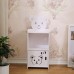 Buró organizador infantil con diseño de oso, repisa superior y puerta decorativa, ideal para recámara, venta al por mayor 11909