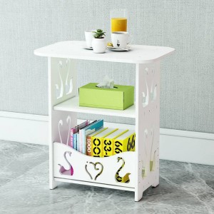 Buró organizador con repisas y diseño decorativo de cisnes, ideal para recámara, sala o estudio, venta al por mayor 11911