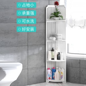 Gabinete organizador delgado para baño o cocina, mueble estrecho de MDF color blanco con puerta y compartimiento superior, venta al por mayor 11918
