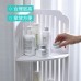 Gabinete organizador delgado para baño o cocina, mueble estrecho de MDF color blanco con puerta y compartimiento superior, venta al por mayor 11918