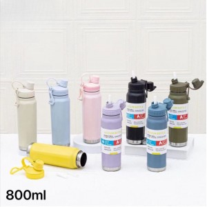 Termo de acero inoxidable capacidad de 800ml para bebidas, varios colores al por mayor 1201XL
