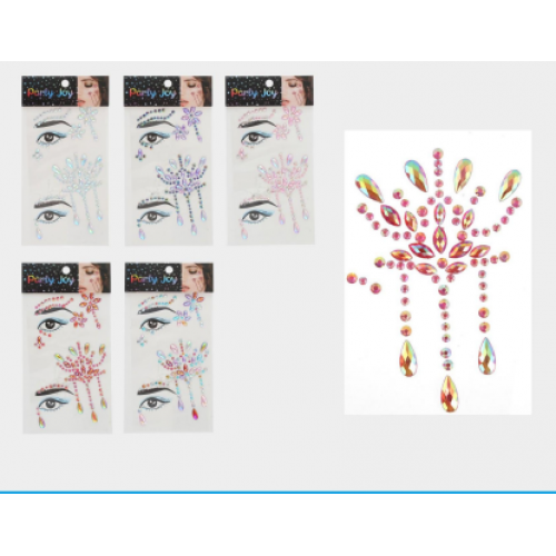 Sticker facial de diamantes (20.5*26CM) 12541