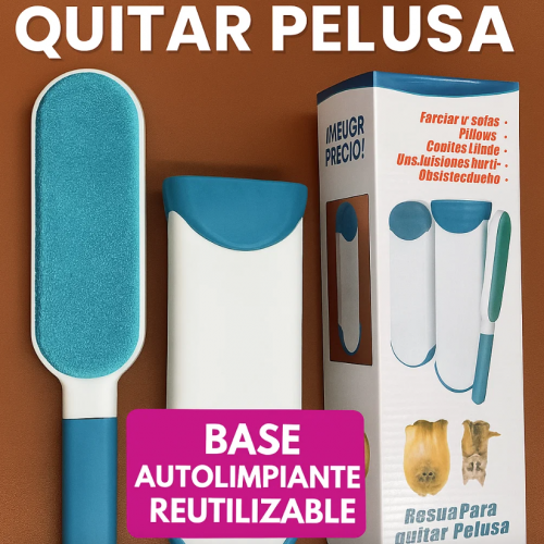Cepillo para pelusa, quitapelos para perros y gatos. Base de autolimpieza reutilizable 1 pieza. Venta por mayoreo