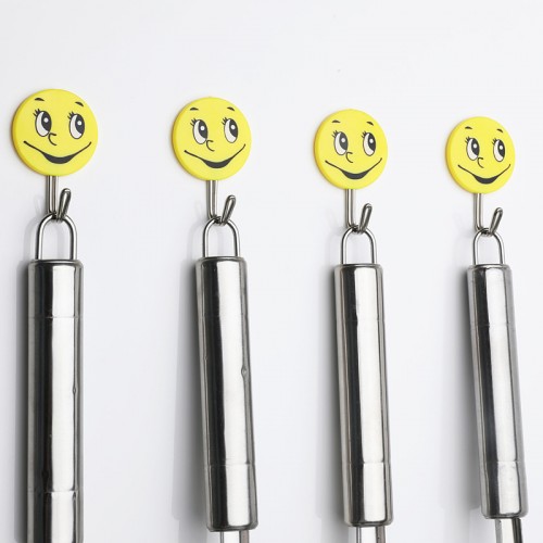 Ganchos adhesivos con diseño de carita feliz – Set de 3 tamaños – Modelo 12778 – Venta por mayoreo