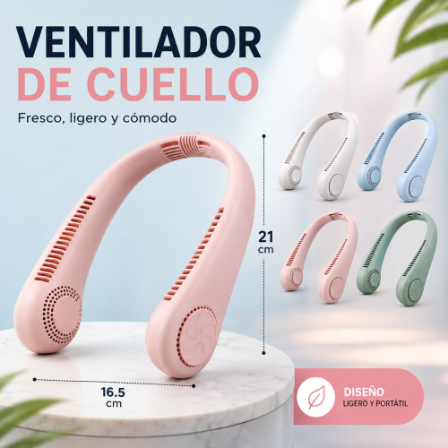 Ventilador de cuello portatil 21*16.5 cm Colores variados (blanco, rosa, verde, azul). Venta al por mayor 12932 Ventilador de cuello portatil 21*16.5 cm Colores variados (blanco, rosa, verde, azul). Venta al por mayor 12932