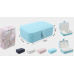 Caja portátil para joyería con 3 niveles, compartimentos para anillos, aretes y collares. Ideal para viajes y almacenamiento seguro de accesorios. 11*16*5cm Venta por mayoreo