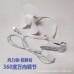 Ventilador con clip para cama o mesa, brazo flexible y conexión con cable, ideal para espacios reducidos, venta por mayoreo 13607-4