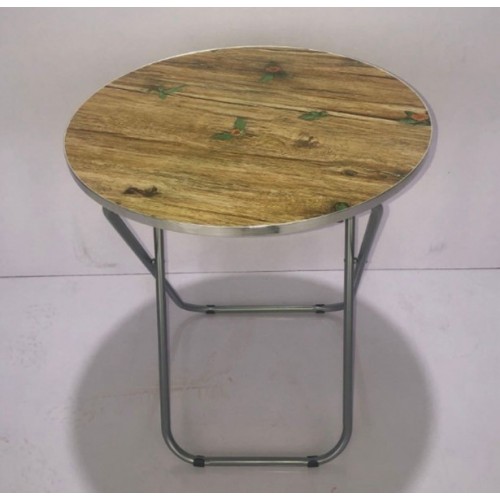 Mesa redonda pequeñas portátil pIegable de 80cm 13893-14