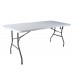 Mesa de picnic plegable portátil para acampar al aire libre con tubo de hierro de Panel HDPE resistentes 13893-8