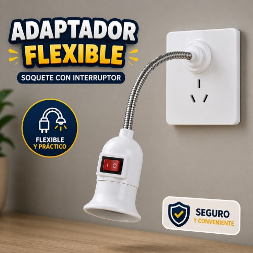 Soquete Flexible con Interruptor por mayoreo