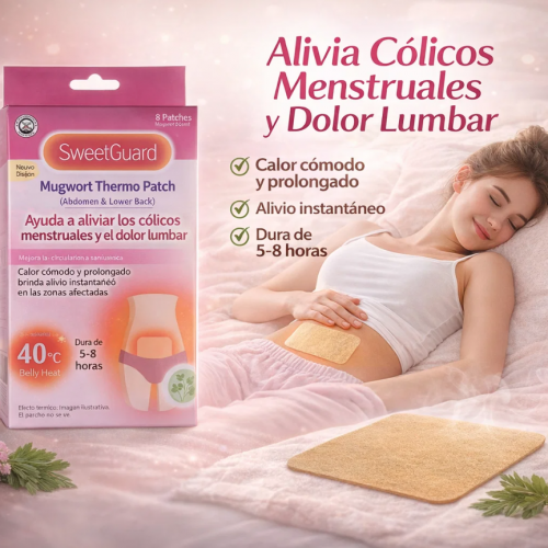 Parche calentador para el útero SweetGuard Mugwort Thermo Patch, 8 parches térmicos 10x7 cm para abdomen y espalda baja, calor confortable hasta 8 horas. Venta por mayoreo 14200 Parche calentador para el útero SweetGuard Mugwort Thermo Patch, 8 parches térmicos 10x7 cm para abdomen y espalda baja, calor confortable hasta 8 horas. Venta por mayoreo 14200