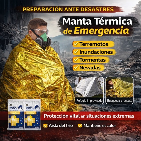 Manta Térmica de Emergencia - Venta por Mayoreo - Código: 14967-96