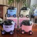 Vaso infantil con diseño de carrito, capacidad de 550ml, incluye popote y tapa, 4 colores surtidos. Ideal para niños 1535