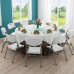 Mesa Redonda Plegable de 1.22 m para Eventos Hasta 8 Personas Venta por Mayoreo 15353-2