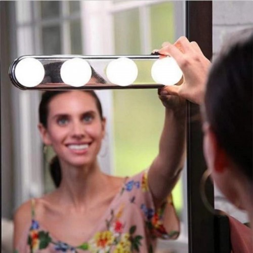 Lámpara LED frontal para espejo ideal para maquillaje. Iluminación práctica y fácil instalación. Venta por mayoreo