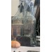 Set de cocina con 2 botellas dispensadoras de vidrio y 2 frascos para especias, diseño transparente. Venta al por mayor 16071-8