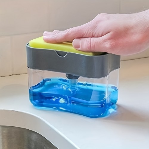 Dispensador de jabón líquido y soporte para esponja para el hogar al por mayor 1685596