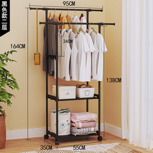 Organizador de ropa con zapatera de 2 niveles multifuncional para el hogar al por mayor 1692389