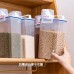 Contenedor hermético de plástico para almacenar cereales al por mayor 1692443