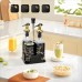 Estante giratorio juego de 5 piezas tarro de condimentos y botellas dispensadoras de aceite para cocina al por mayor 1692483