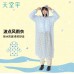 Impermeable EVA para lluvias de una pieza con estampado de lunares para adulto mayoreo 1692602