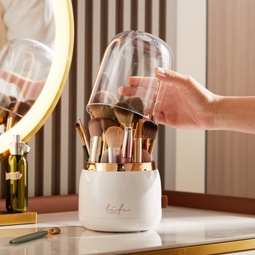 Organizador giratorio para cosmeticos y brochas de maquillaje al por mayor 1692924