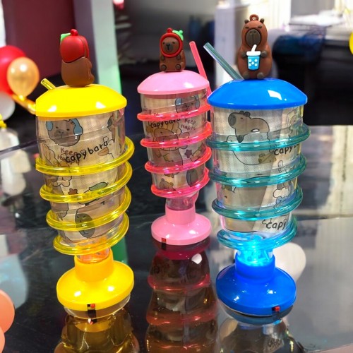 Vaso con luz y popote de Capibara para bebidas al por mayor 1693005