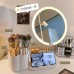 Espejo de maquillaje LED con organizador integrado para tocador mayoreo 1693082