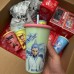 Vaso con tapa y popote de dibujos animados 600ml al por mayor 1693101