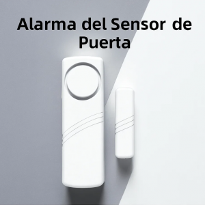 Sensor de alarma magnética para puertas y ventanas. Sonido potente, instalación fácil y sin cables. Ideal para seguridad en casa, oficina o negocio. Venta por mayoreo 17258-1