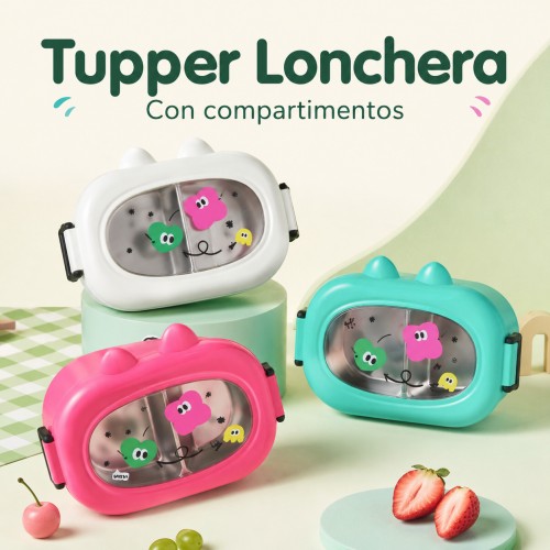 Tupper Divertido para Alimentos con Compartimentos por Mayoreo Tupper Divertido para Alimentos con Compartimentos por Mayoreo