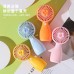 Mini ventilador portátil recargable usb con diseño colorido y base estable, ideal para escritorio, bolso o viaje, mayoreo 17266-2