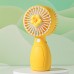 Mini ventilador portátil recargable usb con diseño colorido y base estable, ideal para escritorio, bolso o viaje, mayoreo 17266-2