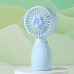 Mini ventilador portátil recargable usb con diseño colorido y base estable, ideal para escritorio, bolso o viaje, mayoreo 17266-2