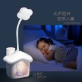 Lámpara de escritorio en forma de casita y sacapuntas, luz led suave, ideal para niños, venta por mayoreo 17273-7