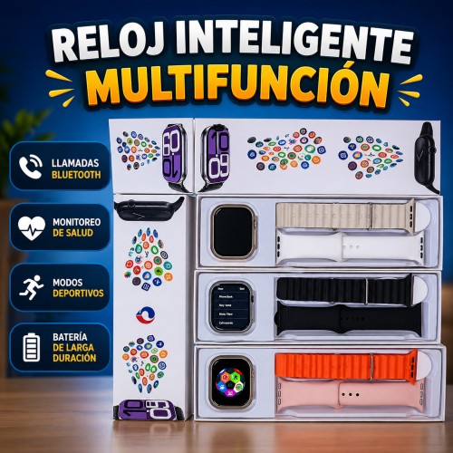 Reloj Inteligente Multifunción con Correas por mayoreo