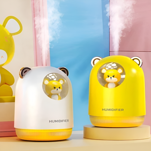 Humidificador Portátil 3D con Osito y Luz LED, 300 ml de Capacidad, Doble Modo de Pulverización Venta por Mayoreo 17886-5