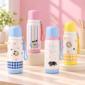 Termo Infantil 3 en 1 de 500 ml con Cordón y Diseños Surtidos por Mayoreo