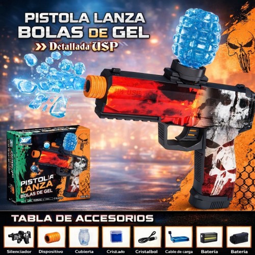 Pistola Lanza Bolas de Gel Eléctrica por Mayoreo 1827A-3