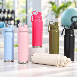 Termo de Viaje de 800 ml con Tapa y Asa en Colores Surtidos por Mayoreo
