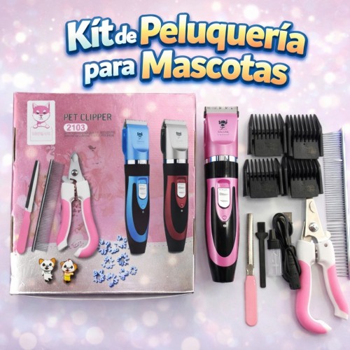 Kit de Peluquería para Mascotas con Máquina Cortadora por Mayoreo 2103