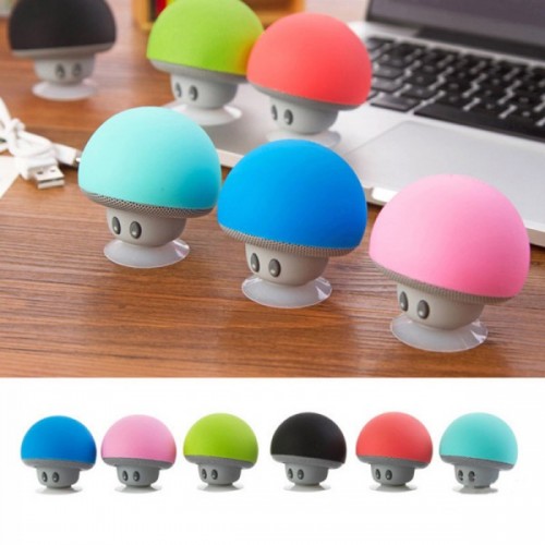 Mini bocina en forma de hongo altavoz inalámbrico con bluetooth se puede usar como soporte para teléfono al por mayor 210729